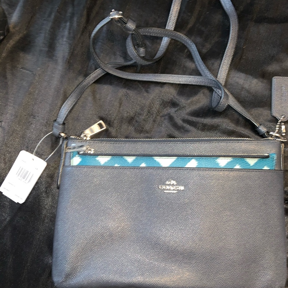 coach sidebag with wallet